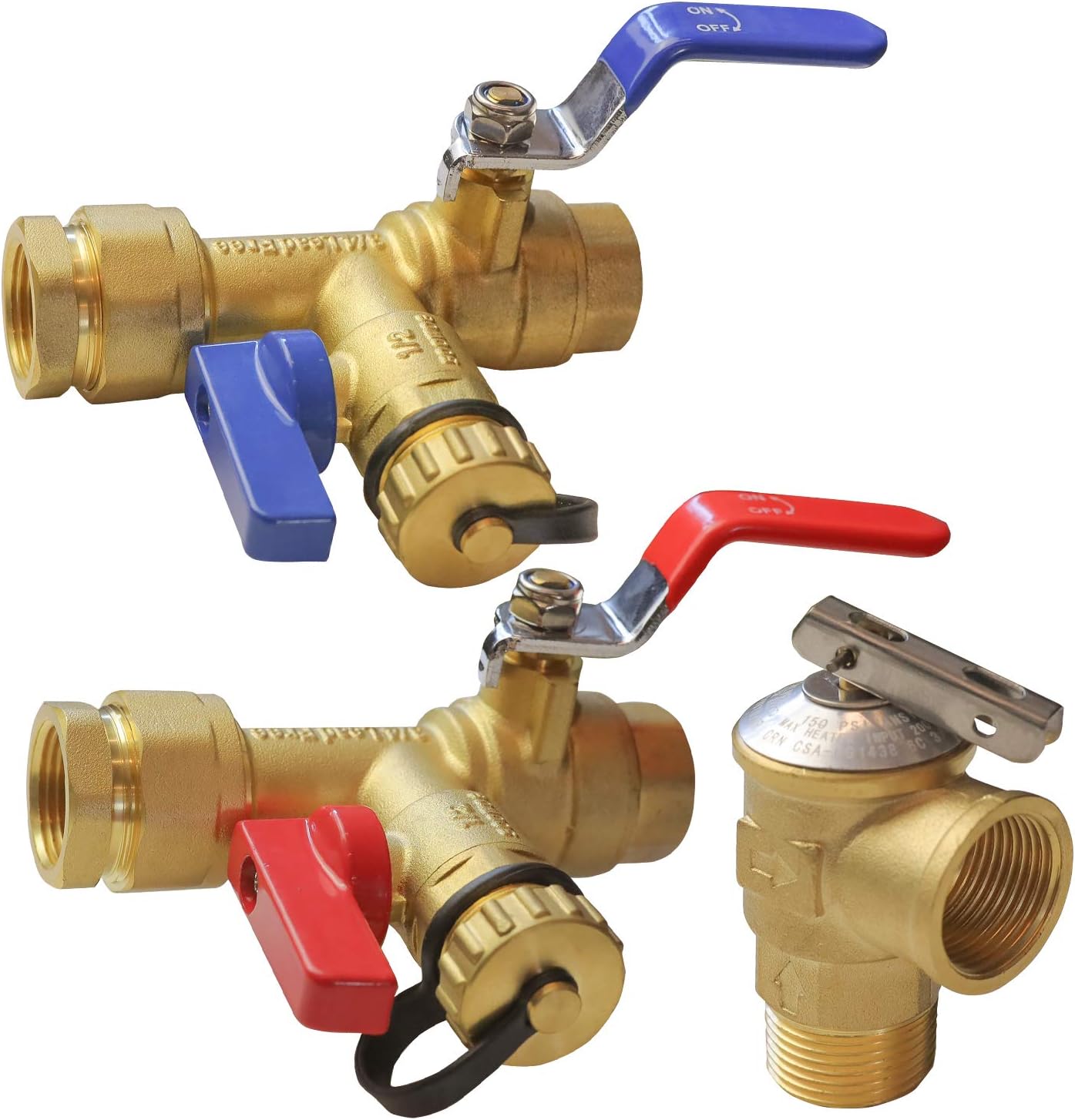 Hourleey 3/4 Inch IPS Isolator Valve Kit - Reliable Tankless Water Heater Service