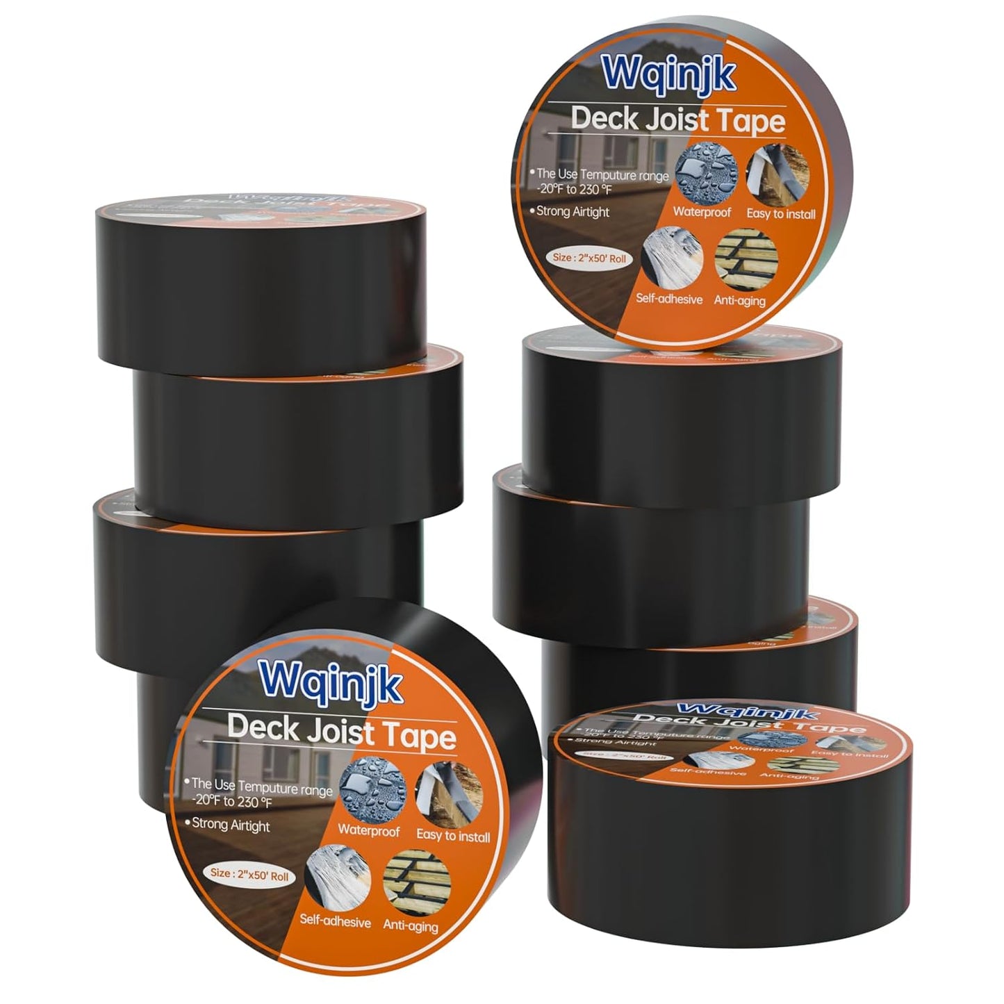 Deck Joist Tape 2in x 50ft for Weather-Resistant Decking Projects