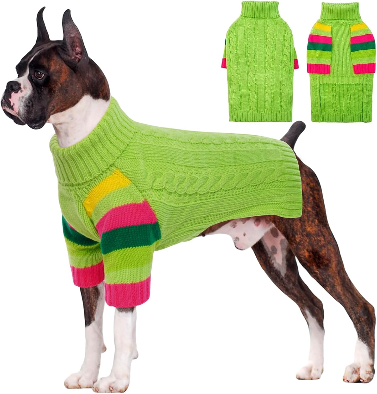 Warm Comfy Thick Dog Sweater for Large Dogs - Winter Style