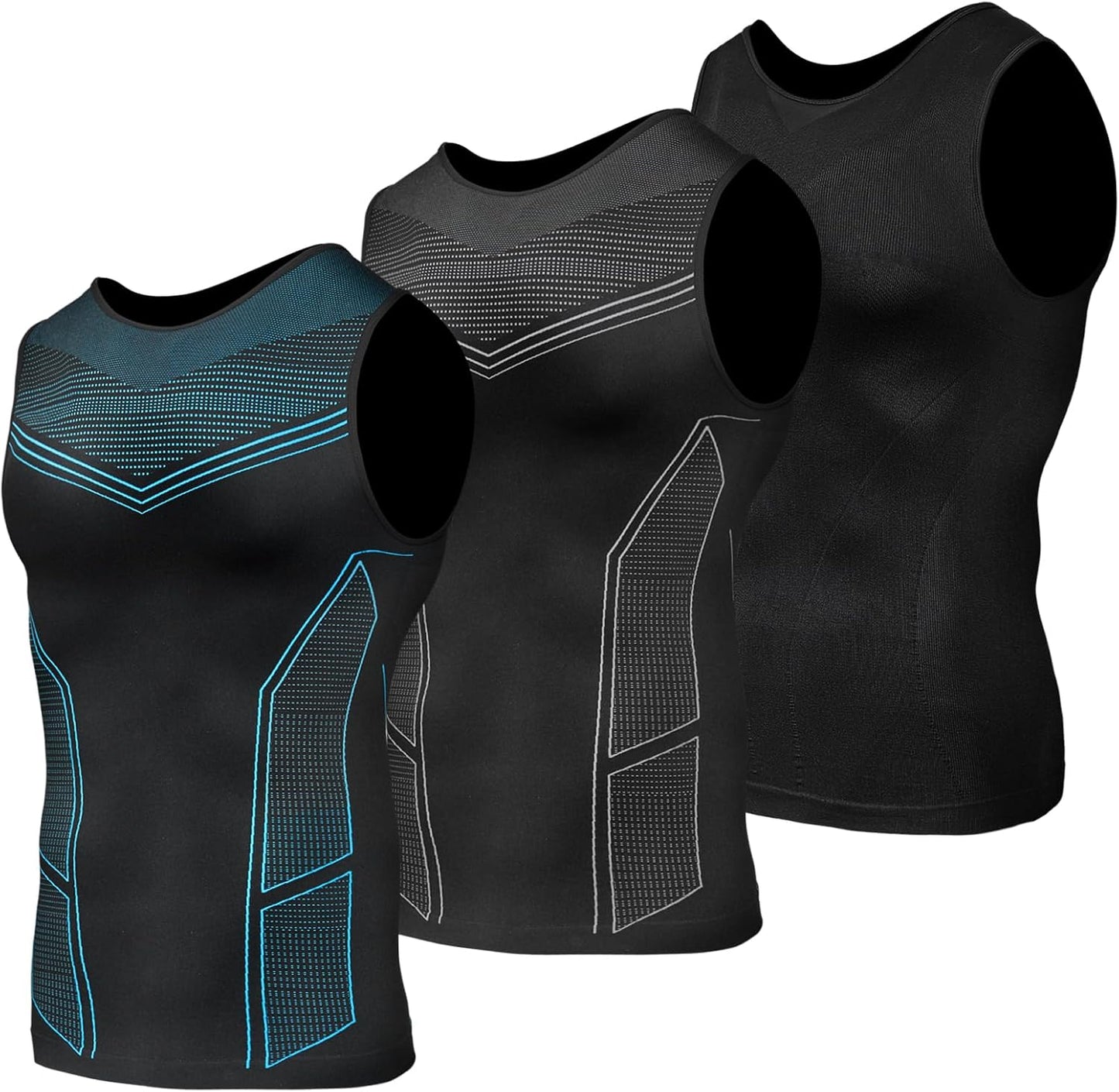 Odoland Compression Shirt for Men - Slimming Tummy Control Tank