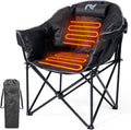 Oversized Heated Camping Chair - Portable Foldable Heated Lounger