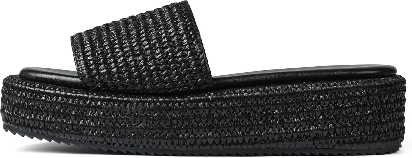 Platform Slip on Espadrille Sandals for Women - Stylish Wedges