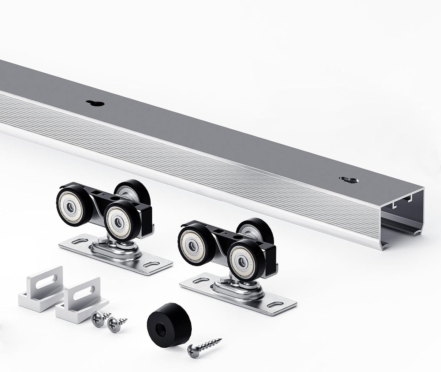 EaseLife 8FT Sliding Pocket Door Hardware Kit for Smooth Operation