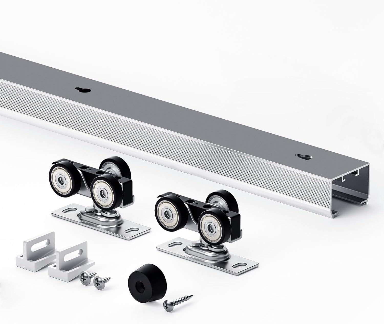 EaseLife 8FT Sliding Pocket Door Hardware Kit for Smooth Operation