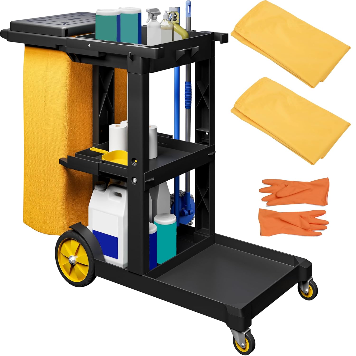 YITAHOME Cleaning Carts on Wheels for Efficient Housekeeping