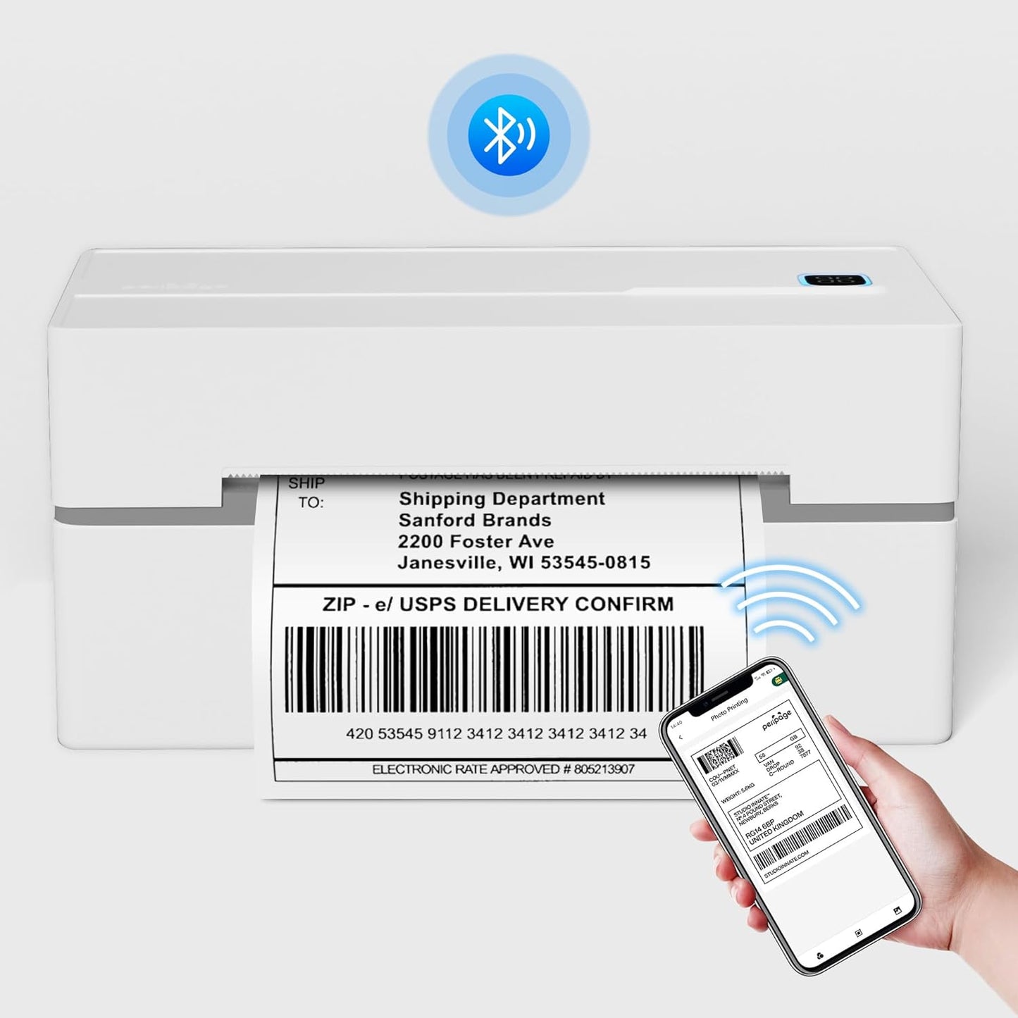 Wireless 4x6 Shipping Label Printer - Print Anywhere!