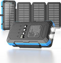 Solar Charger Power Bank 49800mAh with 4 Built-in Cables - Outdoor