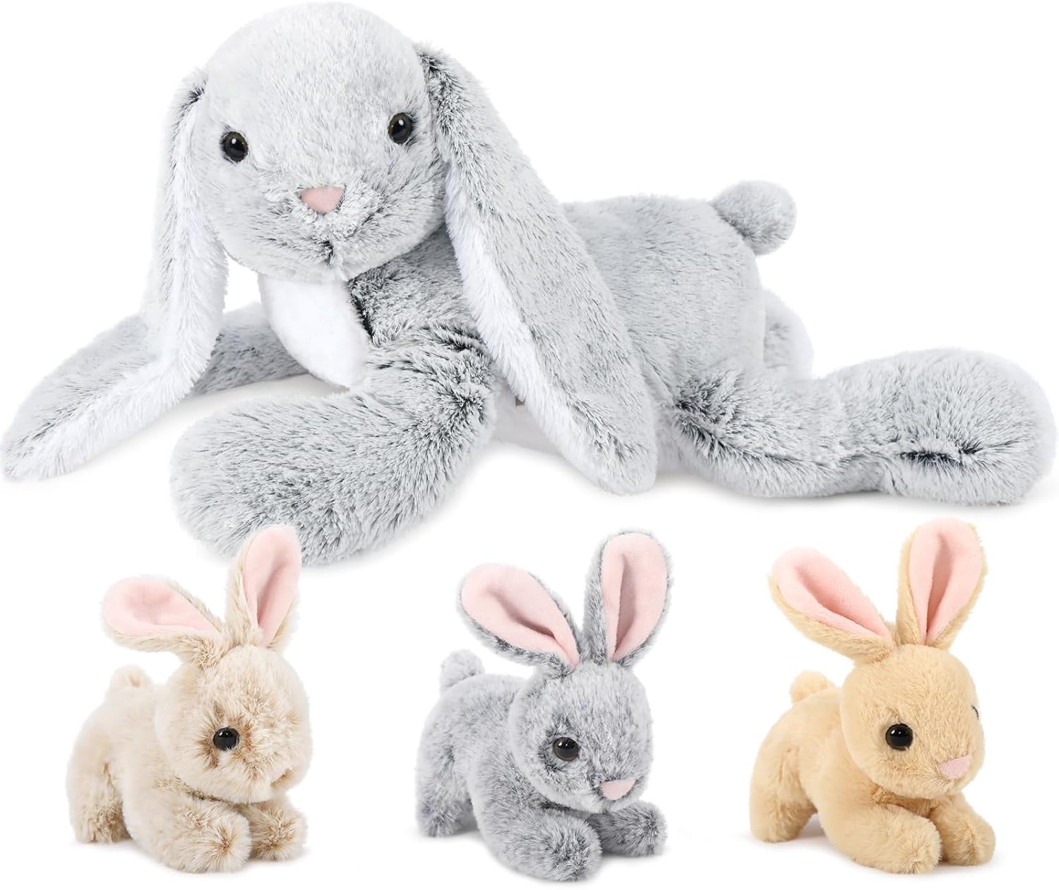 MaoGoLan 4Pcs Easter Bunny Stuffed Animals for Kids' Joy