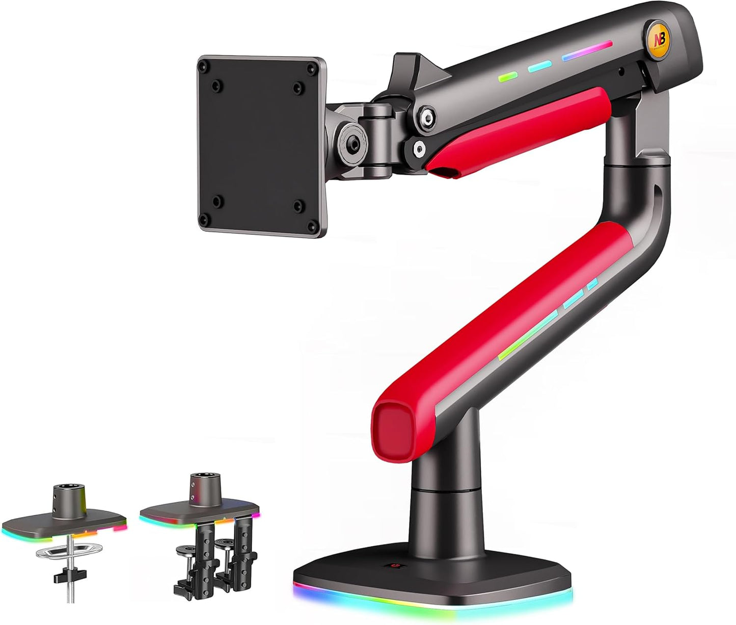 NB Gaming Monitor Arm for 32 to 60 Inch Screens with RGB-Light