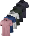 Mens Polo Shirts Performance Short Sleeve Golf Shirt - Moisture