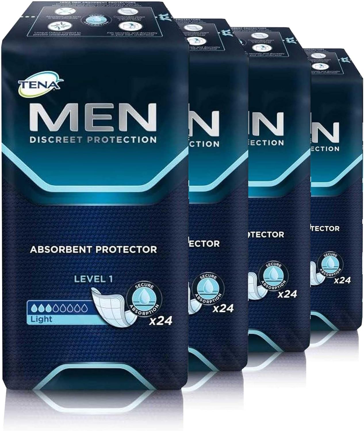 TENA for Men Level 1 Incontinence Protector Maximum Guard