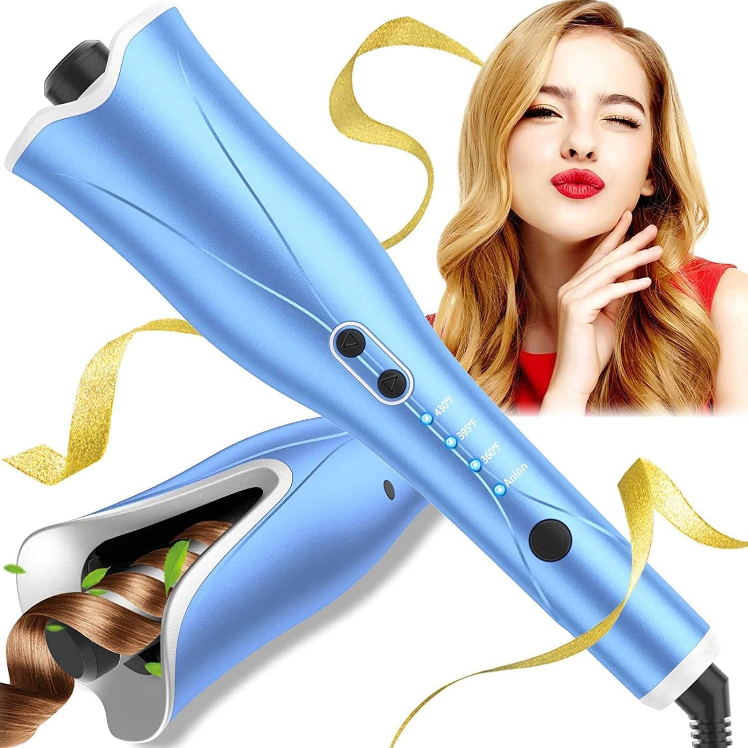 Auto Hair Curler with 4 Temperatures & 3 Timers for Effortless Curls