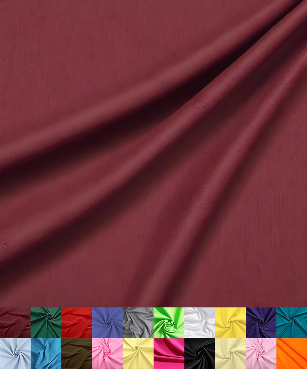 Barcelonetta Poly Cotton Fabric for Sewing - Lightweight Broadcloth