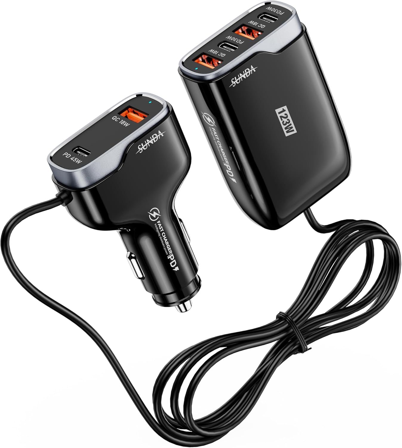 6 Multi Ports USB C Car Charger for Fast Charging Needs