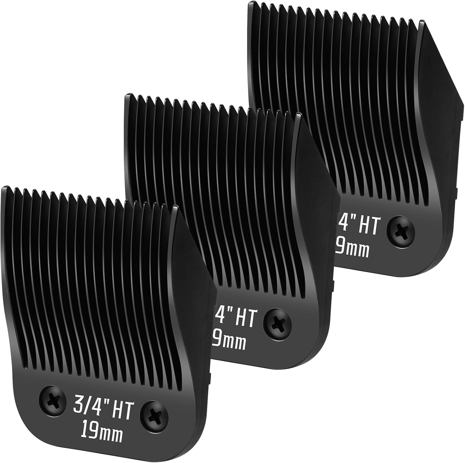 3 Pack 3/4HT Detachable Dog Grooming Steel Blades for Clippers