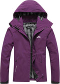 Women's Waterproof Raincoat Lightweight Rain Jacket with Detachable