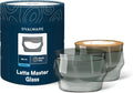 Ovalware 8.5oz Double Wall Latte Cups Set of 2 - Palm-Sized Stealth