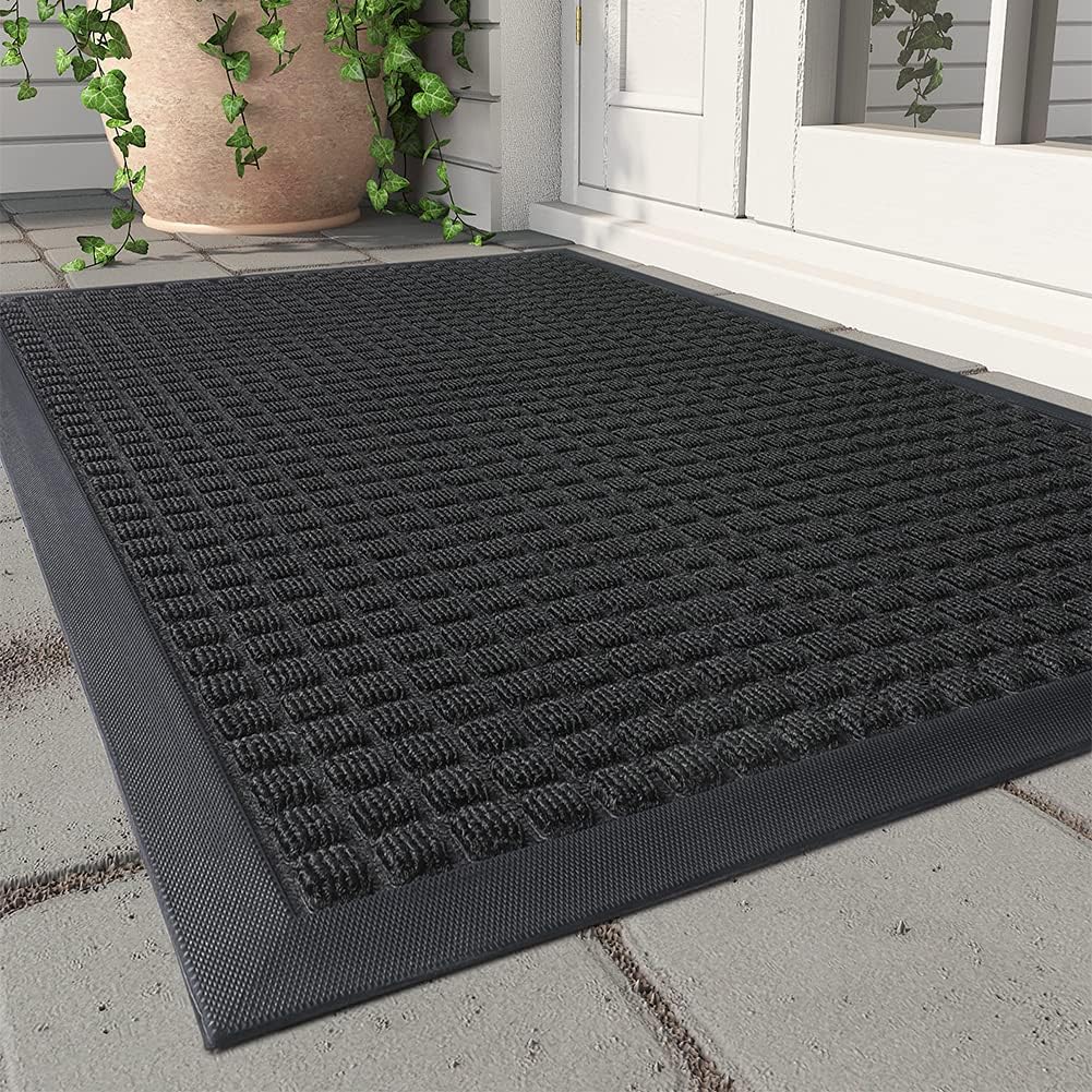 MontVoo Door Mat for Entryway - Durable Non Slip Welcome Mat