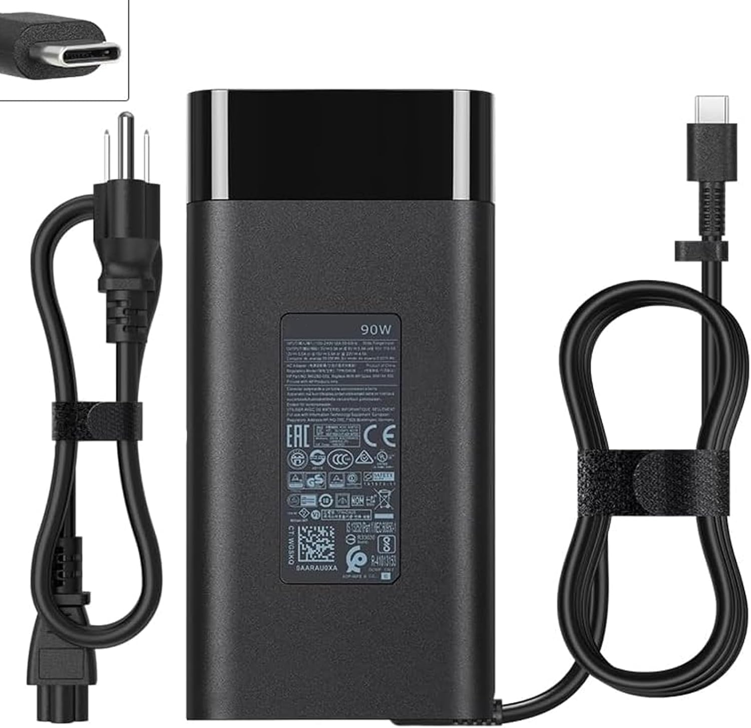 90W Laptop USB C Charger for HP Envy EliteBook ZBook Spectre
