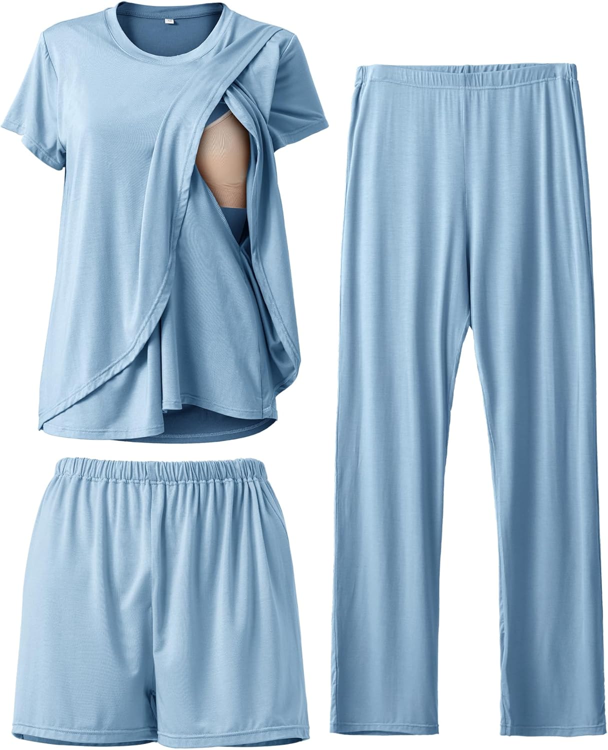 Postpartum Nursing Pajamas Set for Comfortable Breastfeeding