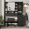 Fameill Vanity Desk with Mirror and Lights - Organized Makeup Station