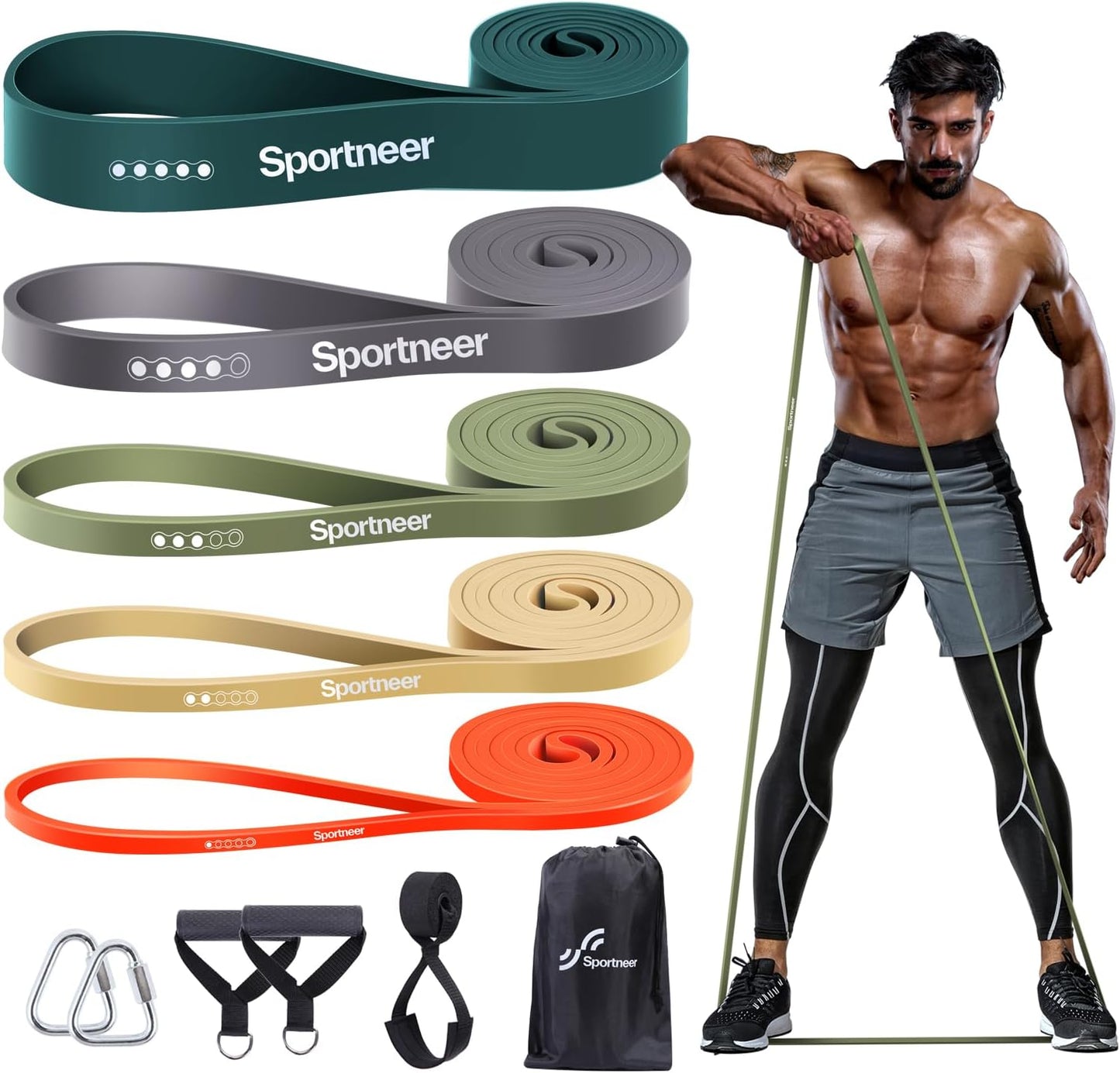 Sportneer Resistance Bands Set for Effective Workouts Anywhere