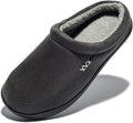 Men's Memory Foam Suede Shearling Lined Slip On Clog - Cozy Comfort