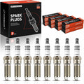 A-Premium Iridium Platinum Spark Plugs Pack of 8 - Durable Fit
