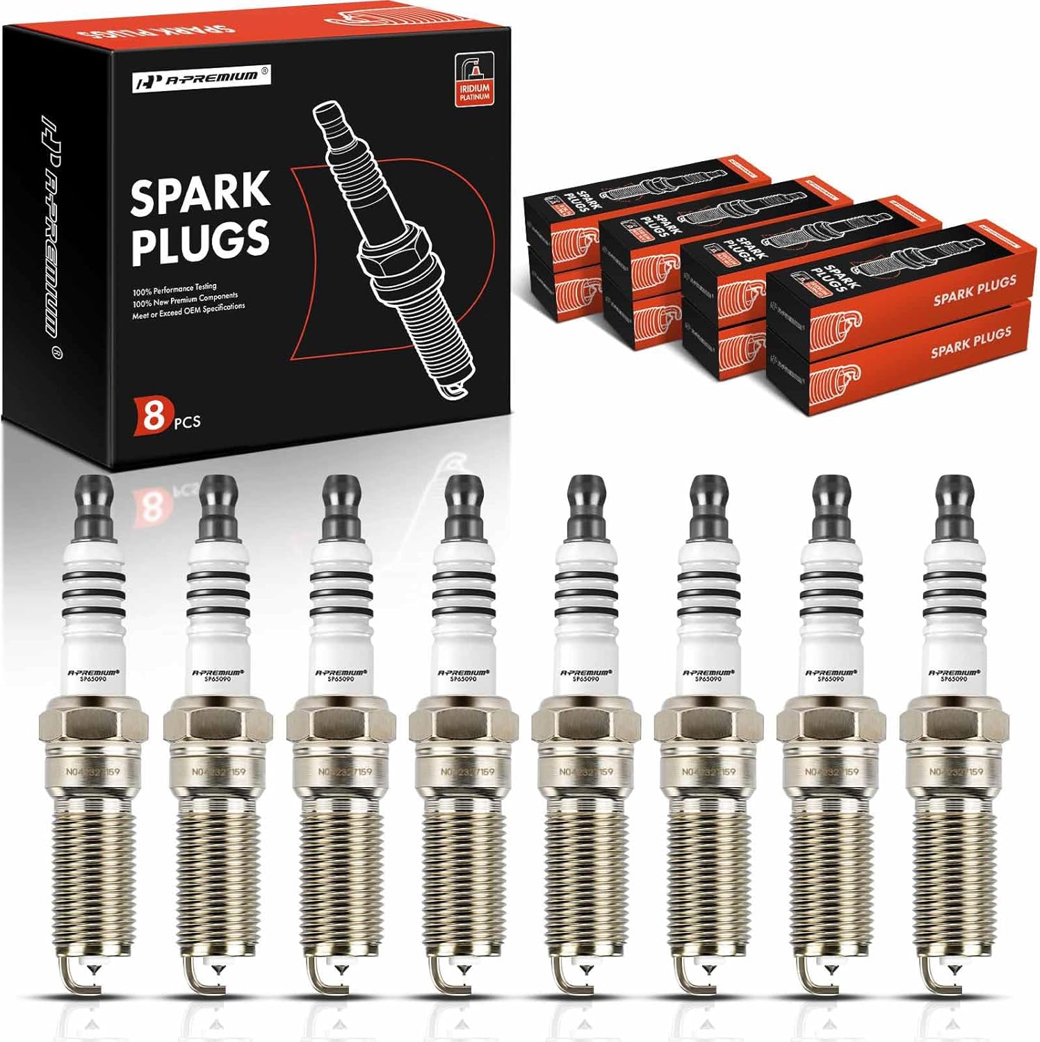 A-Premium Iridium Platinum Spark Plugs for Ford Vehicles