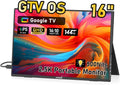 16ft Smart Portable Monitor with Google TV OS - 2.5K QHD 144Hz