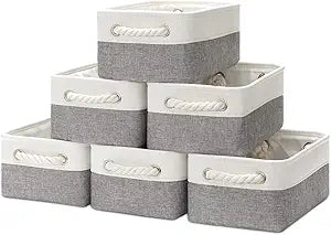 Bidtakay Storage Baskets for Organizing Small Fabric Bins