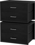 Stackable Storage Drawers Closet Organizer 2-Drawer Dresser - Space