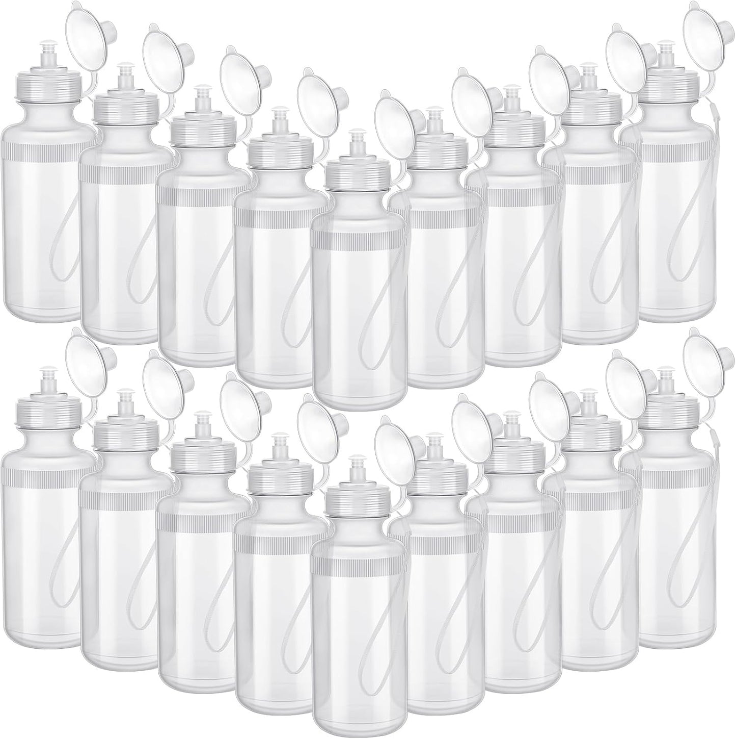 36 Pcs Sport Water Bottles Bulk for Fitness and Outdoor Activities