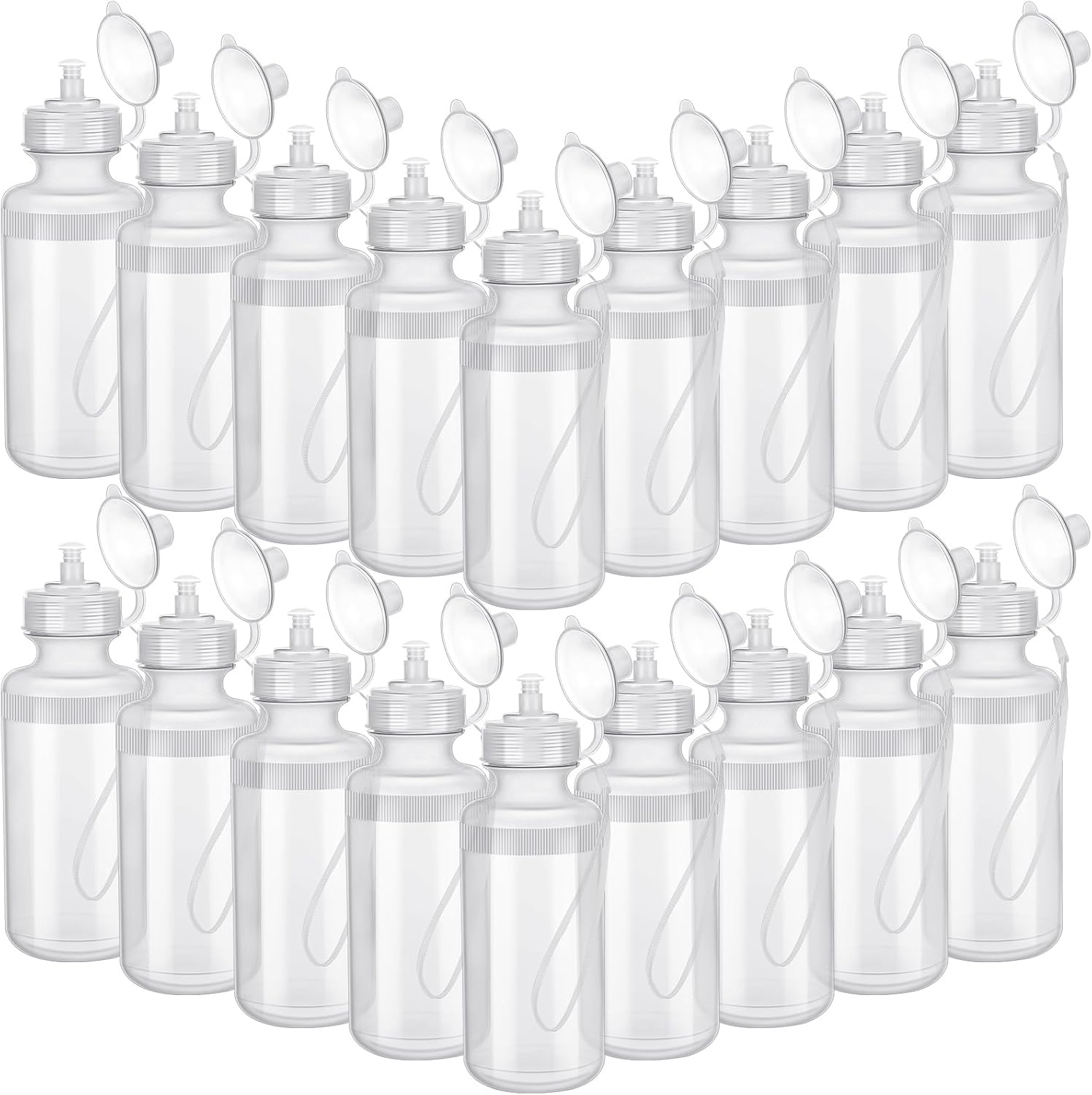 36 Pcs Sport Water Bottles Bulk for Fitness and Outdoor Activities
