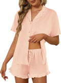 Ekouaer Pajamas Set for Women Short Sleeve Sleepwear - Ultra Soft sexy