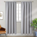 BGment Rod Pocket Room Darkening Curtains 42 x 84 in - Light Grey