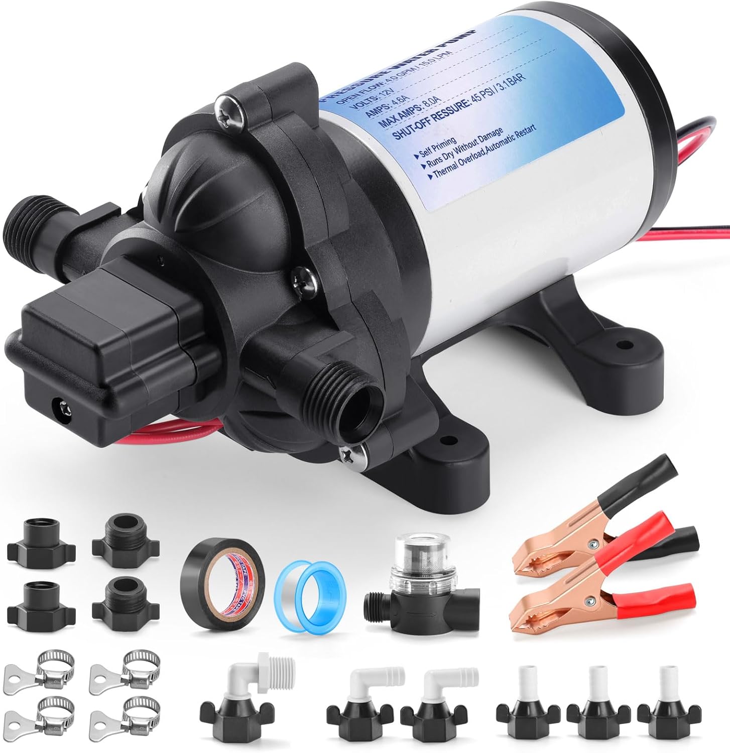 12V RV Water Pump Kit for Efficient Water Transfer and Supply