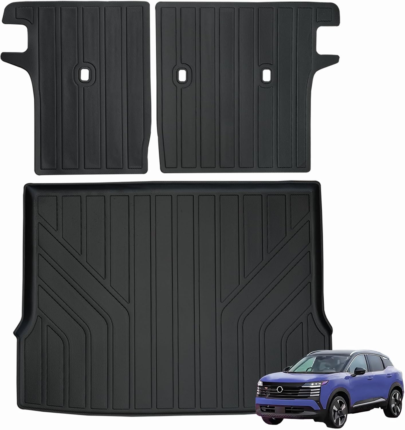 Trunk Mat & Backrest Mat for 2025 Nissan Kicks All Weather
