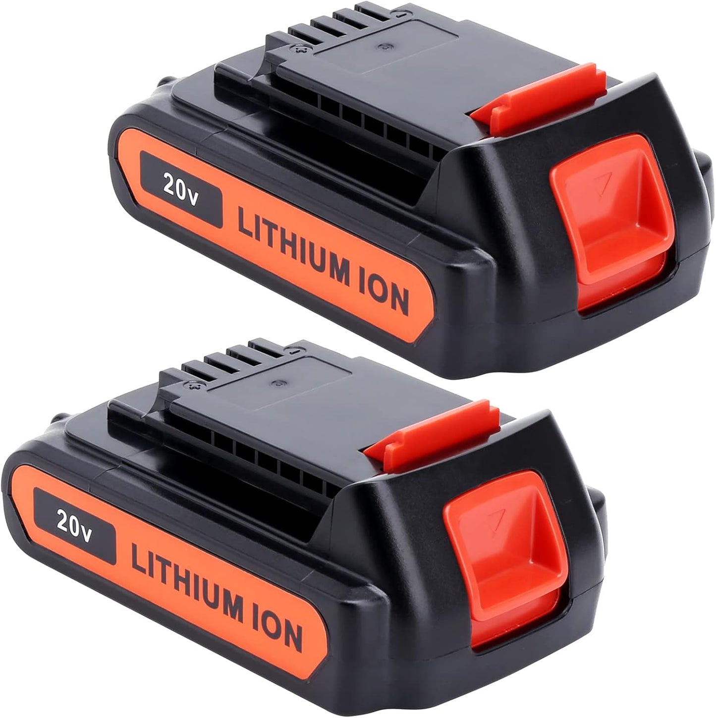 Lasica 2Pack 20V MAX LBXR20 Battery for Black and Decker Tools