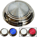 Dual Color 7ft LED Boat Dome Light 12V RV - Stainless Housing