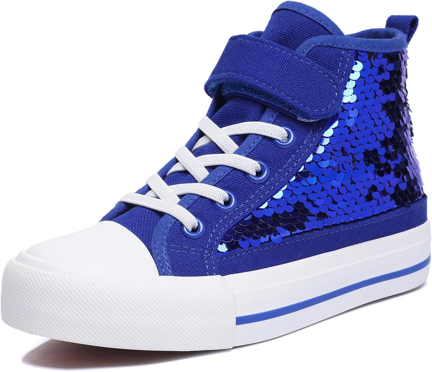 Zoroadke Kids Sparkle Sequins High Top Casual Shoes for Fun