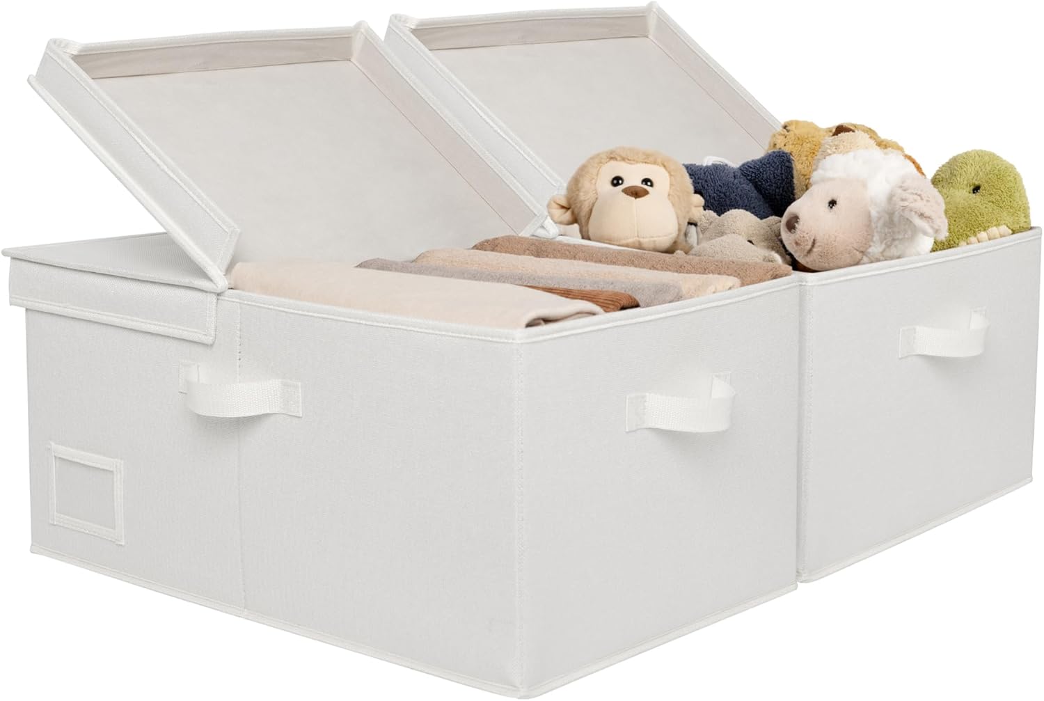 GRANNY SAYS Fabric Storage Bin with Lid for Organized Spaces