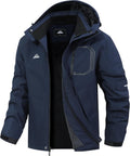 Men's Ski Jacket with Hooded Snowboarding Waterproof (Style C98Z)