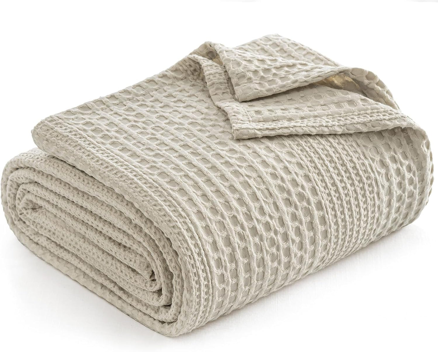 PHF Lightweight Waffle Weave Blanket for Cozy All Seasons
