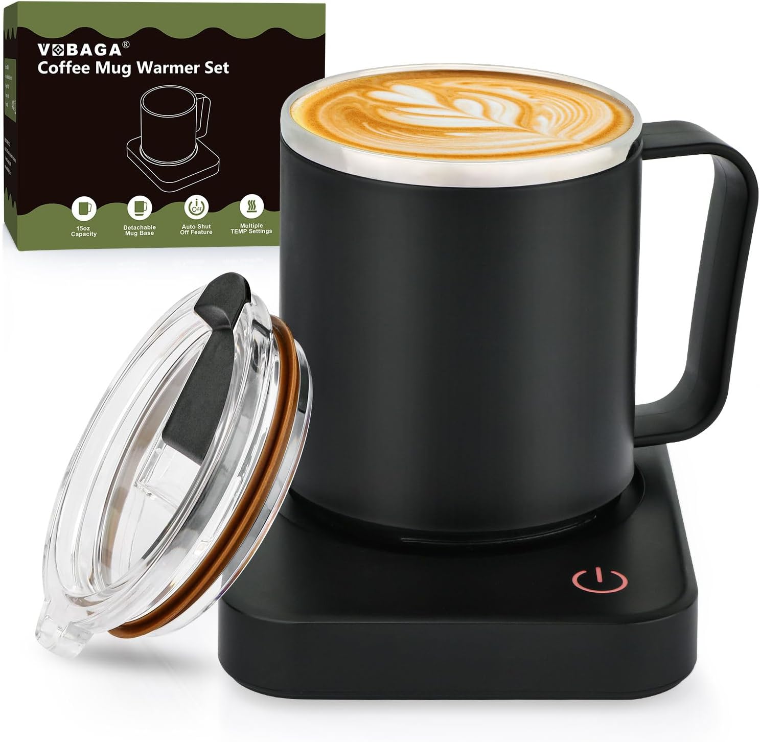 VOBAGA Coffee Mug Warmer Set - Keep Your Coffee Hot!