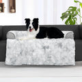 Cozy Faux Fur Couch Bed for Large Dogs - Calming Comfort Zone