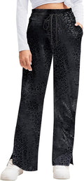 Yoga Pants Women Wide Leg Pants with Pockets - High Waist Drawstring