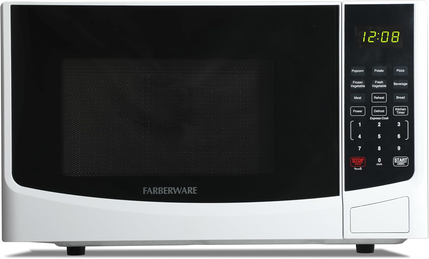 Compact 0.9 Cu. Ft. Microwave Oven with Auto Cook Settings