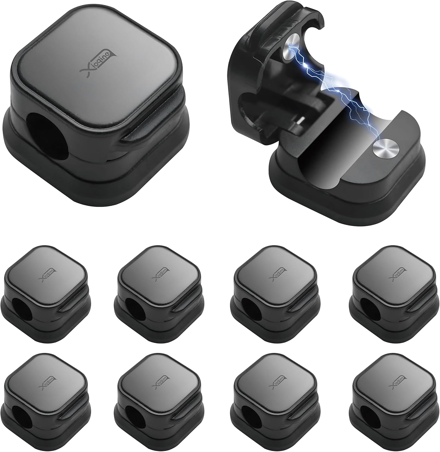 10Pcs Magnetic Cable Clips - Organize Cords Easily!