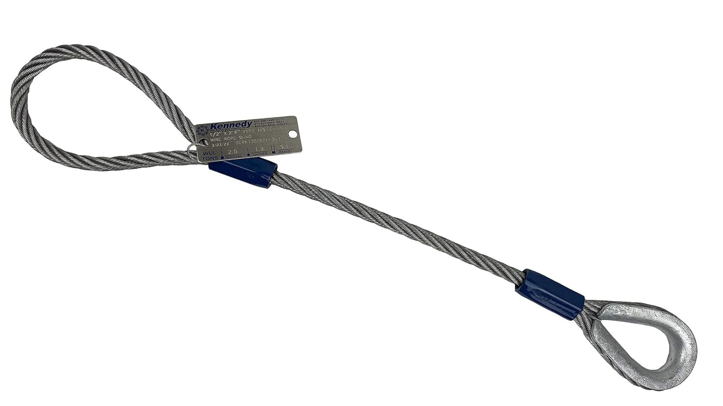3/4 in x 8 ft Galvanized Single Leg Wire Rope Sling Review